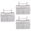 3Pièces Rangement Suspendu Polyester Pour Accessoires 7