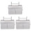 3Pièces Rangement Suspendu Polyester Pour Accessoires 3