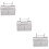 3Pièces Rangement Suspendu Polyester Pour Accessoires 10
