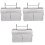 3Pièces Rangement Suspendu Polyester Pour Accessoires 4