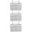 3Pièces Rangement Suspendu Polyester Pour Accessoires 9