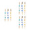 9Pièces Clips Pulls Cardigans Verre Assortiment Chic 7