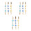 9Pièces Clips Pulls Cardigans Verre Assortiment Chic 2