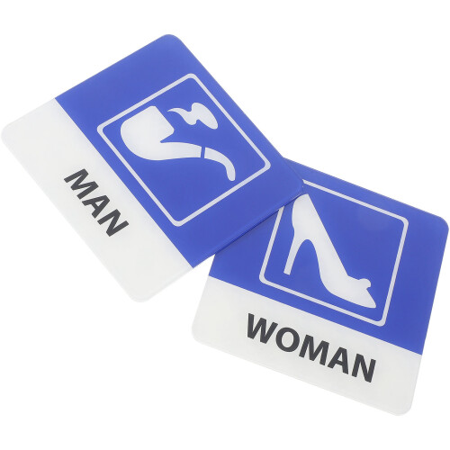 4Pièces Wc Bleu En Pour Bureaux Restaurants 1