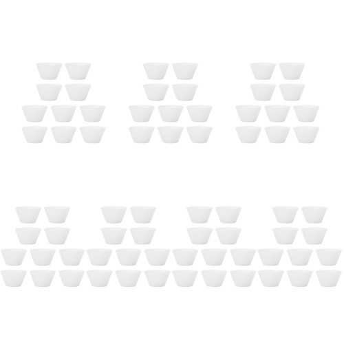 70Pièces Kit Tasses Silicone Blanches Pour Collage DIY Époxy 1