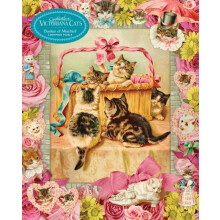 Cynthia Harts Victoriana Cats Basket of Mischief 1000Piece Puzzle by C