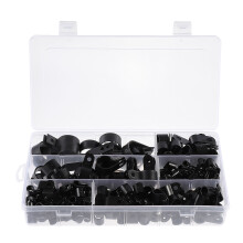 200Stk R-Type Nylon Kabelhalter Clips Robust Für Kabelführung Zuhause