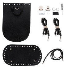 3Ensembles Fournitures DIY Sac À Rotin Noir Pour Bricolage