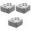 3Pièces Cendrier Portable Carreau Métal Strass Élégant 5