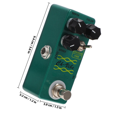 1Stk Gitarren Effektgerät Vibrato -in-Eins Metall Grün 1