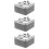 3Pièces Cendrier Portable Carreau Métal Strass Élégant 10