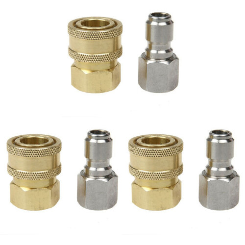 3Pièces Ensemble Coupleurs Rapides Pression Laiton 1