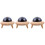 3Pièces Boîte De Rangement Dents Bébé Bois Coloré 6