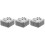 3Pièces Cendrier Portable Carreau Métal Strass Élégant 6