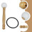 1Ensemble Maillet Percussion En Bois Et Caoutchouc Pour Bol Zen 11