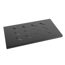 1U Rack Shelf - Lanberg - AK-1002-B - 465x300 mm - 120 kg - Black