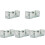 5Pièces Filet De Portable Vert, Filet Durable Pliable 2