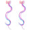 5Paires Extensions Clips Colorées Accessoires Fille 2