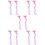 5Paires Extensions Clips Colorées Accessoires Fille 8