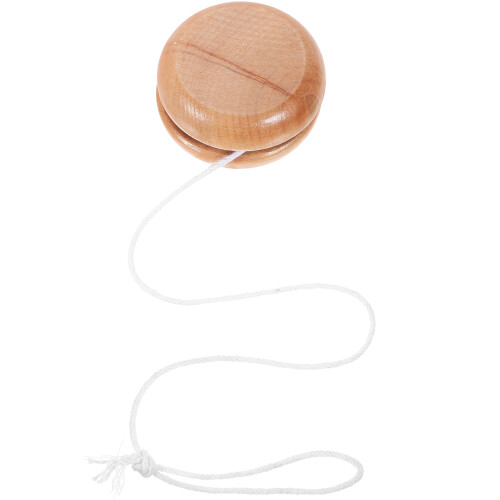 2Pièces Jouet Yo-Yo Bois Khaki Petite Taille Et Éducative 1