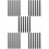 30Pièces Tiges Agitateurs Graphite Noires Usage Multiple 10