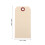 250Pièces Étiquettes Manille Beige Fer Pour 2