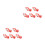 10Pcs Ceramic Red Chopstick Rests for Christmas Party Tableware 9