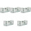 5Pièces Filet De Portable Vert, Filet Durable Pliable 3