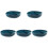 5Pcs Blue Plastic Denture Holder Box with Mirror Lightweight Portable 2