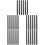 30Pièces Tiges Agitateurs Graphite Noires Usage Multiple 8