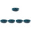 5Pcs Blue Plastic Denture Holder Box with Mirror Lightweight Portable 5