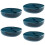 5Pcs Blue Plastic Denture Holder Box with Mirror Lightweight Portable 9