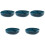5Pcs Blue Plastic Denture Holder Box with Mirror Lightweight Portable 3