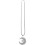 3Pcs Auto Rearview Mirror Pendants Silver Alloy Moon Shape Car Decor 1