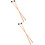2Paires Sticks Percussion Tam Tam Langue Caoutchouc ABS 7
