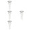 4Pcs Brass Tuba Mouth Replacement Silver Durable Instrument Accessory 7