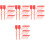 1200Pcs Red Plastic Fire Extinguisher Lock Pins Safety Seal Tags 4
