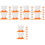 40Pcs Cute Cartoon Egg Holders Orange Egg Cups for Home Use 6