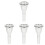 4Pcs Brass Tuba Mouth Replacement Silver Durable Instrument Accessory 2