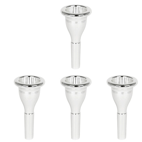 4Pcs Brass Tuba Mouth Replacement Silver Durable Instrument Accessory 1
