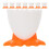 40Pcs Cute Cartoon Egg Holders Orange Egg Cups for Home Use 1