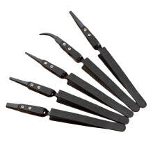 15Pcs Heat Resistant Ceramic Tweezers Non-Conductive
