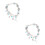 2Pièces De Métal Argenté Design Ethnique 4