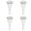 4Pcs Brass Tuba Mouth Replacement Silver Durable Instrument Accessory 5