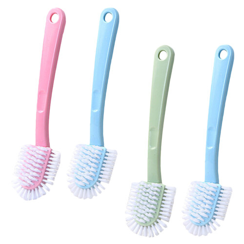 8Pcs Hanging Plastic Cleaning Brush with Long Handle for Shoes 1