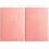 2Pcs Pink Work Plan Pad Notebook Academic Planner 2023 Study Scheduler 2