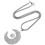 3Pcs Auto Rearview Mirror Pendants Silver Alloy Moon Shape Car Decor 2