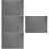 4Pcs Calligraphy Practicing Felt Mat Grey Felt Desk Pad Easy Carry 7