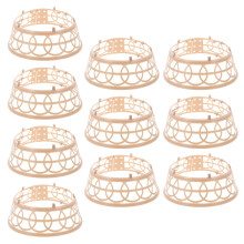 30Pcs Plastic Braided Hat Inner Support Rings for DIY Headwear