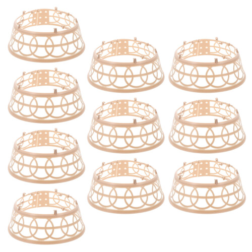 30Pcs Plastic Braided Hat Inner Support Rings for DIY Headwear